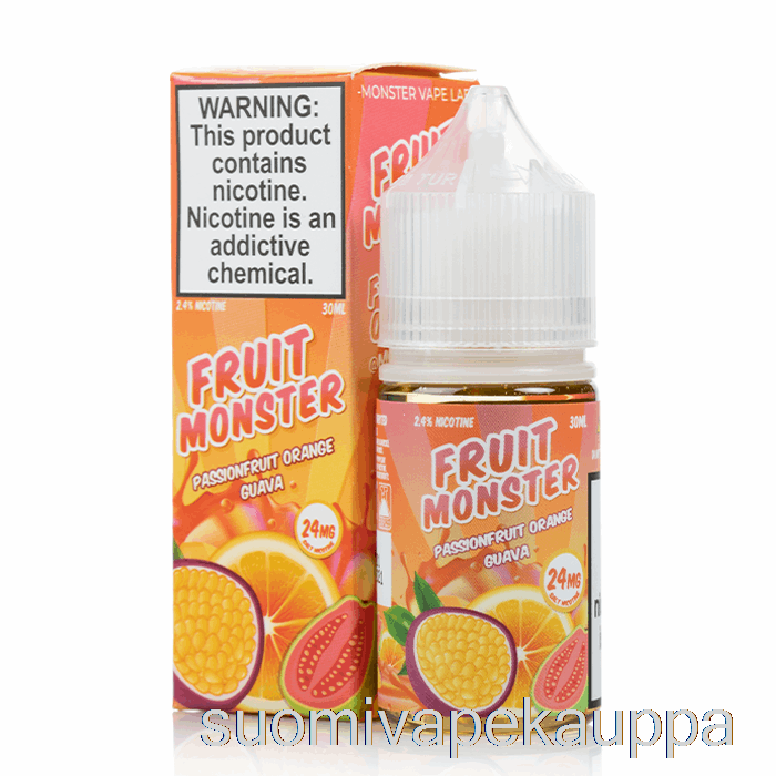 Vape Netistä Passionhedelmä Appelsiini Guava - Hedelmä Hirviösuolat - 30ml 48mg